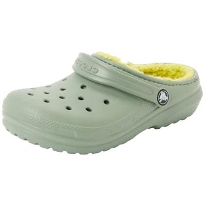 Afbeelding van Crocs Classic Lined Clog K Uniseks kinderen, Groen schuim.