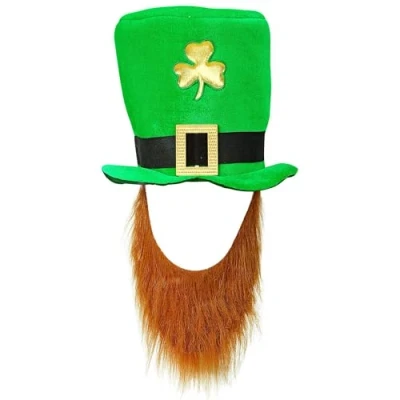 Afbeelding van LEPRECHAUN TOP HAT MET BEARD