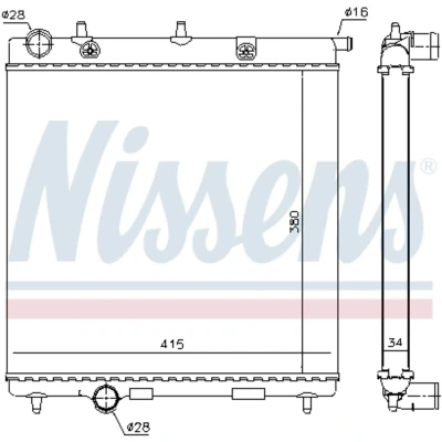 Afbeelding van Nissens Radiateur 63505
