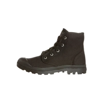 Afbeelding van Palladium Pampa Veterboots, Dames, Maat: 39.5, Black/black Textiel
