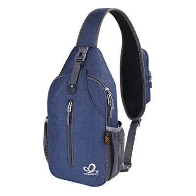 Afbeelding van Waterfly Sling bag, crossbody schoudertas, uniseks, geschikt voor wandelen, fietsen, bergbeklimmen en reizen, dagrugzak