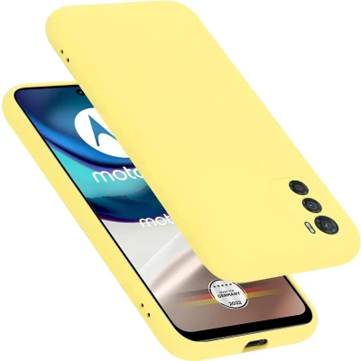 Afbeelding van Cadorabo Hoesje geschikt voor Motorola MOTO G42 in LIQUID GEEL Beschermhoes gemaakt van flexibel TPU silicone Case Cover