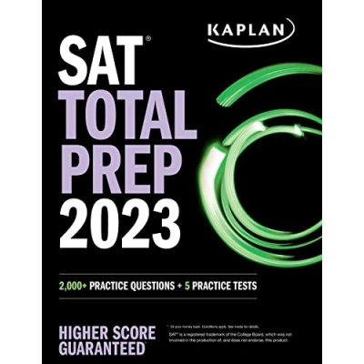 Afbeelding van Kaplan Test Prep SAT Total 2023 with 5 Full Length Practice Tests, 2000+ Questions, and End of Chapter Quizzes