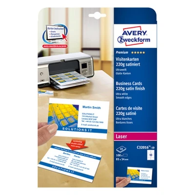 Image de Avery Business Cards cartes de visite 10 unités