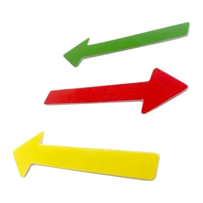 Afbeelding van GRAFBURG Set van 30 magnetische pijlen 6 cm Kleurrijke markeerpijlen in rood, geel en groen Voor presentaties, kantoor thuis