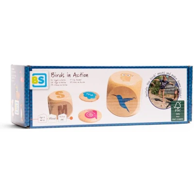 Afbeelding van BS Toys Vogels in Actie Hout FSC Vanaf 4 jaar Actief Spel Katoenen bewaarzak 2 tot 10 spelers