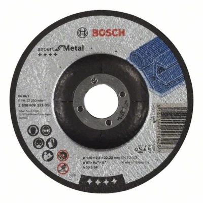 Afbeelding van Bosch Accessories A30 S BF 2608600221 Doorslijpschijf gebogen 125 mm 1 stuk(s) Metaal