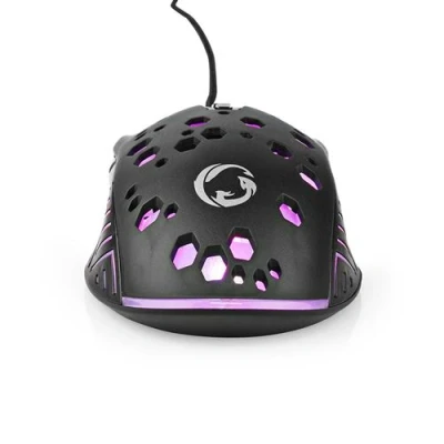 Image de Nedis Gaming Souris ergonomique Pour droitiers optique 6 boutons filaire USB noir la vente au détail boîte cadeau