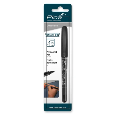 Afbeelding van Pica Classic 533/46 Permanent Pen Fijn 0.7 mm zwart (blister)