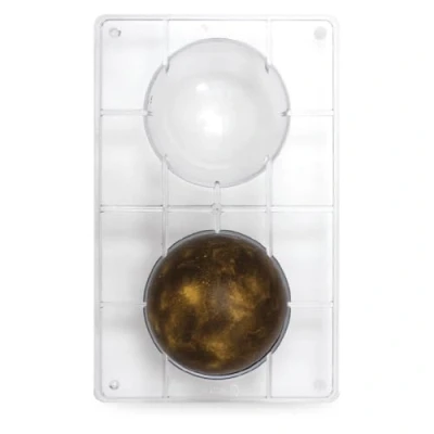Afbeelding van Chocolade Holvorm Halve Bol (2x) Ø100 mm