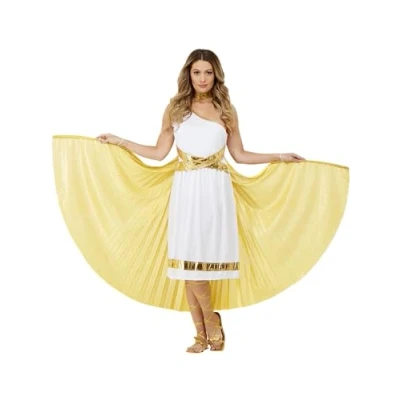 Afbeelding van Smiffys Luxe Griekse cape, goud met vleugels, 190 cm, kostuum legenden en mythen, oude kostuumaccessoires