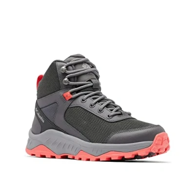 Afbeelding van Columbia Trailstorm Ascend MID WP Outdoorschoenen, Dames, Maat: 37, Dark grey/red coral Leer en textiel