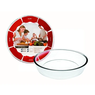Afbeelding van Ibili 480226 bakvorm, hoog, glas, transparant, 26 x 6 cm