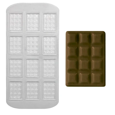 Afbeelding van PME Chocolademal Mini Tablet (12x) 35x25mm