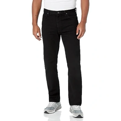 Afbeelding van Wrangler Authentics klassieke jeans voor heren, pasvorm, zwart.