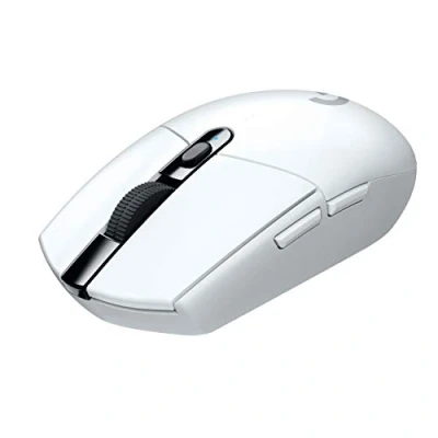 Afbeelding van Logitech G 305 draadloze gamingmuis, met Hero gamingsensor, 12.000 dpi, ultralicht, 6 programmeerbare toetsen, batterij lange levensduur, geïntegreerd geheugen, compatibel PC/Mac wit