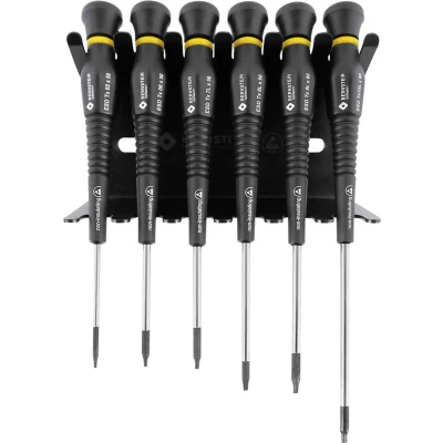 Afbeelding van Bernstein Tools for Electronics Werkzeugfabrik Schroevendraaierset ESD 6 delig Binnen Torx