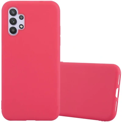 Afbeelding van Cadorabo Hoesje geschikt voor Samsung Galaxy A32 5G in CANDY ROOD Beschermhoes gemaakt van flexibel TPU silicone Case Cover
