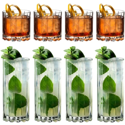 Afbeelding van Riedel Glazenset Cocktail &amp; Whiskey Rocks Highballs 8 Stuks