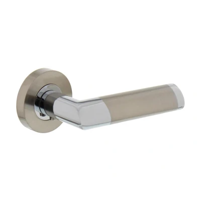 Afbeelding van Intersteel Deurklink chroom / nikkel Nicol Ø52x10 mm