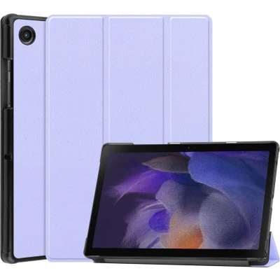 Afbeelding van iMoshion Tablet Hoes Geschikt voor Samsung Galaxy Tab A8 (2021/2022) Trifold Bookcase Paars /Lila