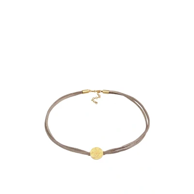 Afbeelding van Elli Choker COIN Ketting goldcoloured, Dames, Maat: 36, Gold coloured