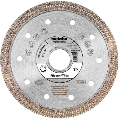 Afbeelding van Metabo 628579000 Diamanten doorslijpschijf Diameter 125 mm Boordiameter 22.23 1 stuk(s)