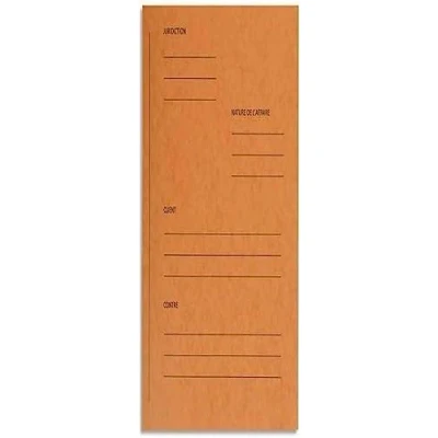 Afbeelding van Exacompta Ref. 220106E 25 Plaidoirie &quot;voor/tegen&quot; glanskaart x 32 cm oranje