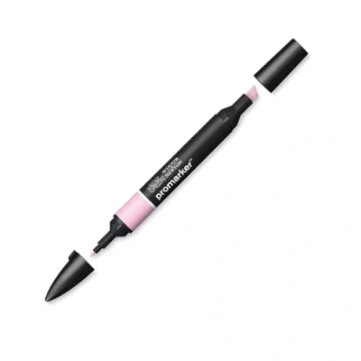 Afbeelding van Winsor &amp; Newton ProMarker 0203248 professionele markeerstiften, 2 punten, dun en breed, voor tekeningen, design lay out, roze nagel