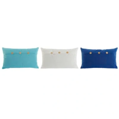 Afbeelding van Kussen Home ESPRIT Blauw Wit Hemelsblauw Mediterrane 50 x 15 30 cm (3 Stuks)