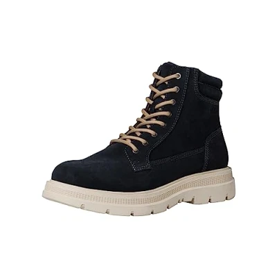 Afbeelding van s.Oliver Veterboots, Heren, Maat: 41, Navy Leer