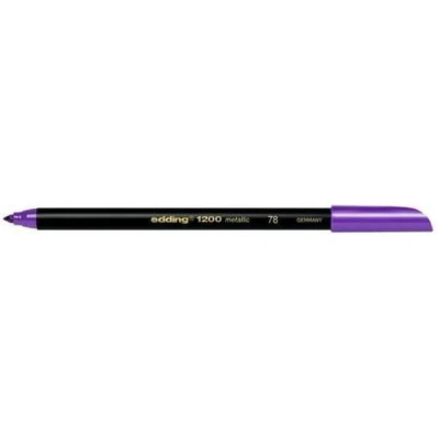 Afbeelding van edding 1200 metallic teken/kleur stift paars 1ST 1 3 mm / 4 1200078