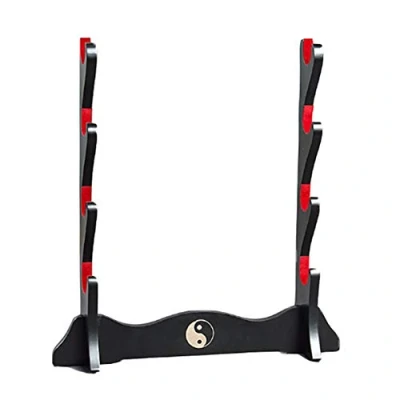 Afbeelding van Z fiber Katana Stand Samurai Display Rack Houder Japanse Zwaard All Tanto Sword Tai Chi, 4 Tier