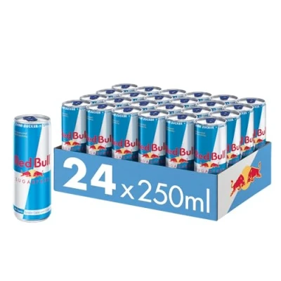 Afbeelding van Red Bull Energy Drink Sugarfree Wegwerpdrankblikjes, 24 x 250 ml, stuks