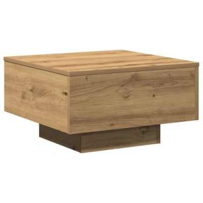 Afbeelding van vidaXL Salontafel Ambachtelijk Eiken Massief Eikenhout 55 x 31