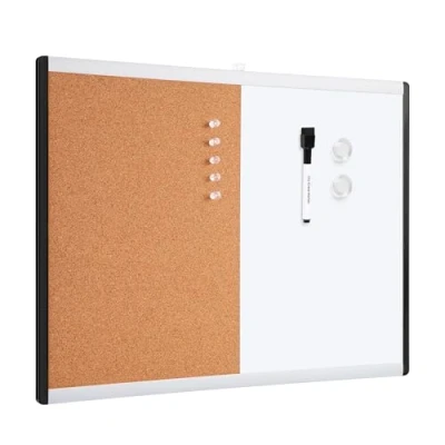 Afbeelding van Amazon Basics Magnetisch whiteboard, droog afwisbaar, combi bord, kunststof/aluminium frame, 43,2 cm x 58,4