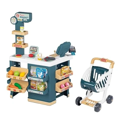 Image de Marchande avec plusieurs fonctions de jeu et 42 accessoires Smoby