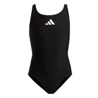 Image de adidas Fille Solid Small Logo Swimsuit, Black/White, 5 6 Years