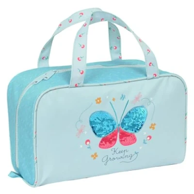 Afbeelding van Toilettas voor op School BlackFit8 Keep Growing Licht Blauw (31 x 14 19 cm)