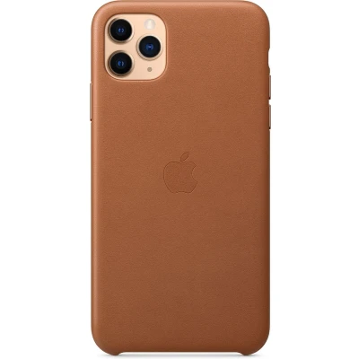 Afbeelding van Apple origineel leather case iPhone 11 Pro Max Saddle Brown MX0D2ZM/A
