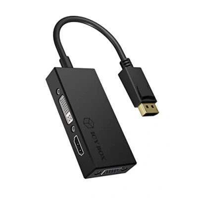 Afbeelding van ICY BOX DisplayPort Adapter [1x stekker 1x DVI, VGA bus, HDMI bus] IB AC1031