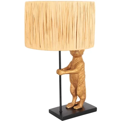 Afbeelding van Anne Light and home tafellamp Animaux zwart metaal 3712ZW