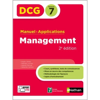 Image de DCG Epreuve 7 Manuel et applications Management 2e ed 2024