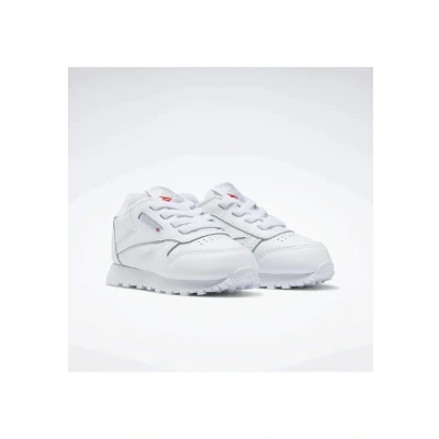 Afbeelding van Reebok Classic Leather Trainers BABY Shoes Sneakers laag voor kinderen, Maat: 21.5, White Leer/ synthetisch