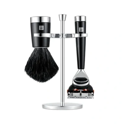 Afbeelding van ZWILLING Gilette Fusion Scheerapparaat met scheerkwast en meshouder, zwart, 3 stuks