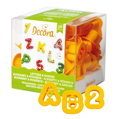 Afbeelding van Koekjes Uitstekers Cijfers en Alfabet Set/36