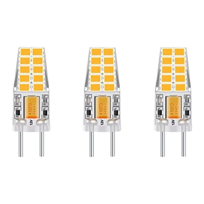 Afbeelding van Bonlux Set van 3 JCD LED halogeenlampen 3W fitting G6.35/GY6.35 Type JC AC/DC 12V 3000K warm wit