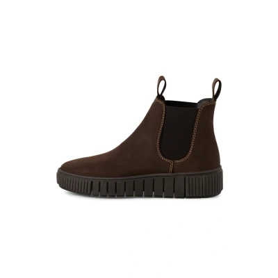 Afbeelding van Tamaris dames Chelsea boot 1 25403 43 309 leren laars enkellaars bruin