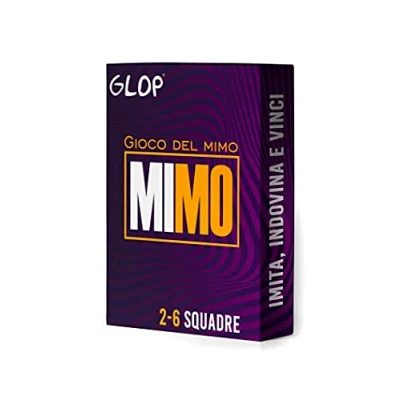 Afbeelding van Giochi Da Tavolo Mimo Mettete alla Prova le Vostre Abilità di Divertente Gioco voor volwassenen en familie Kinderen Sopra vanaf 8 jaar 2 tot 6 squadre 1000 woorden e frasi Glop