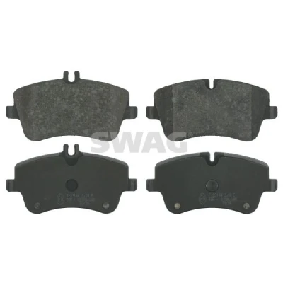 Afbeelding van SWAG 10 91 6378 Remblokkenset Vooras Geschikt voor slijtage waarschuwingscontact MERCEDES BENZ: C Class Saloon, Coupe, CLK Coupe